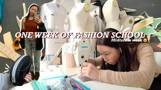 one week of fashion school, midterms week NYC Parsons art school vlog
