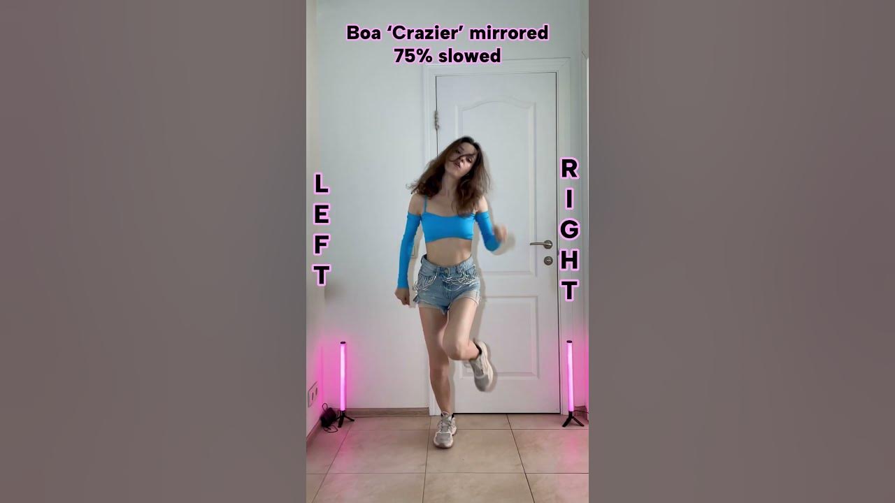 Boa 'Crazier' Dance Tutorial Mirrored and 75% slowed #BoA #보아 #Crazier #BoACrazier #shorts
