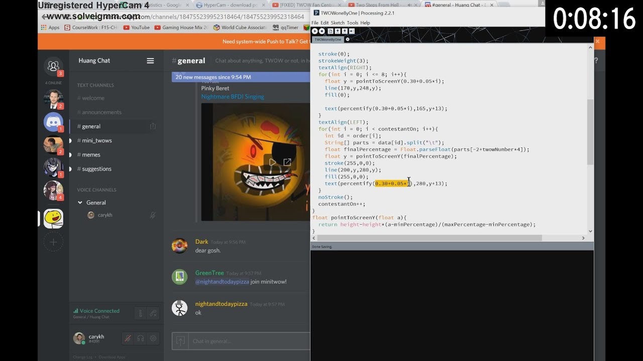 BADBAD GOING TO REUPLOAD TOMORO MORNING TO INCLUDE ENDING Progamming TWOW 13's results rev - From Their Discord