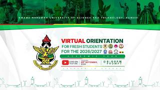 ORIENTATION FOR FRESH STUDENTS FOR THE 2026/2027 ACADEMIC YEAR