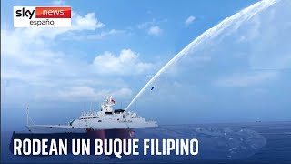 ¿Por qué 12 buques chinos rodearon un barco guardacostas filipino?
