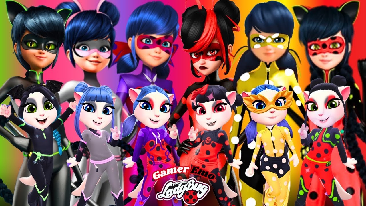 🌈 MIRACULOUS LADYBUG 🐞 ANGELA | Ladybug Versions | Cosplay Makeover ...