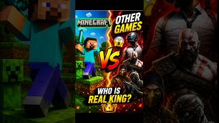 Minecraft vs All Games 😱🔥 | Who is Real King? 👑#shorts #minecraft #roblox