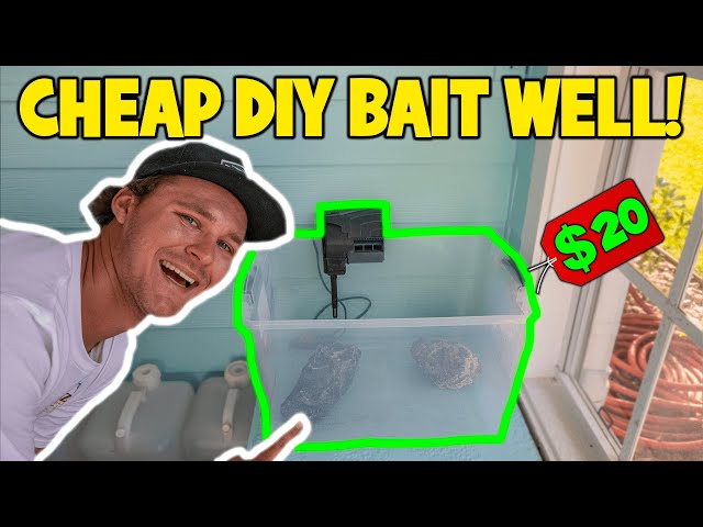 CHEAP* DIY Homemade BAIT TANK!! (Under $20!!) 