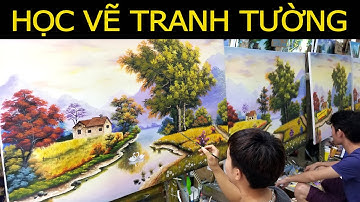 Học vẽ tranh tường, Nhật ký bài phong cảnh châu âu khóa k30, TT Mỹ Thuật Việt