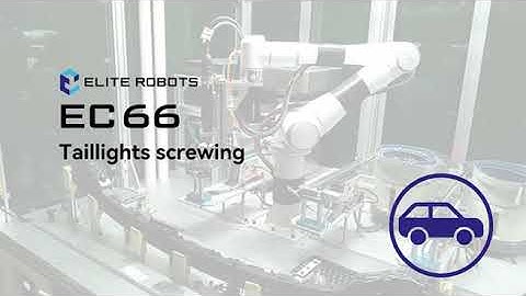 Robot performs taillights screwing
