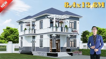 1,4 tỷ Trọn Gói Biệt Thự MÁI NHẬT 2 TẦNG ĐẸP MÊ LY DO MAXHOME THIẾT KẾ | MH00573