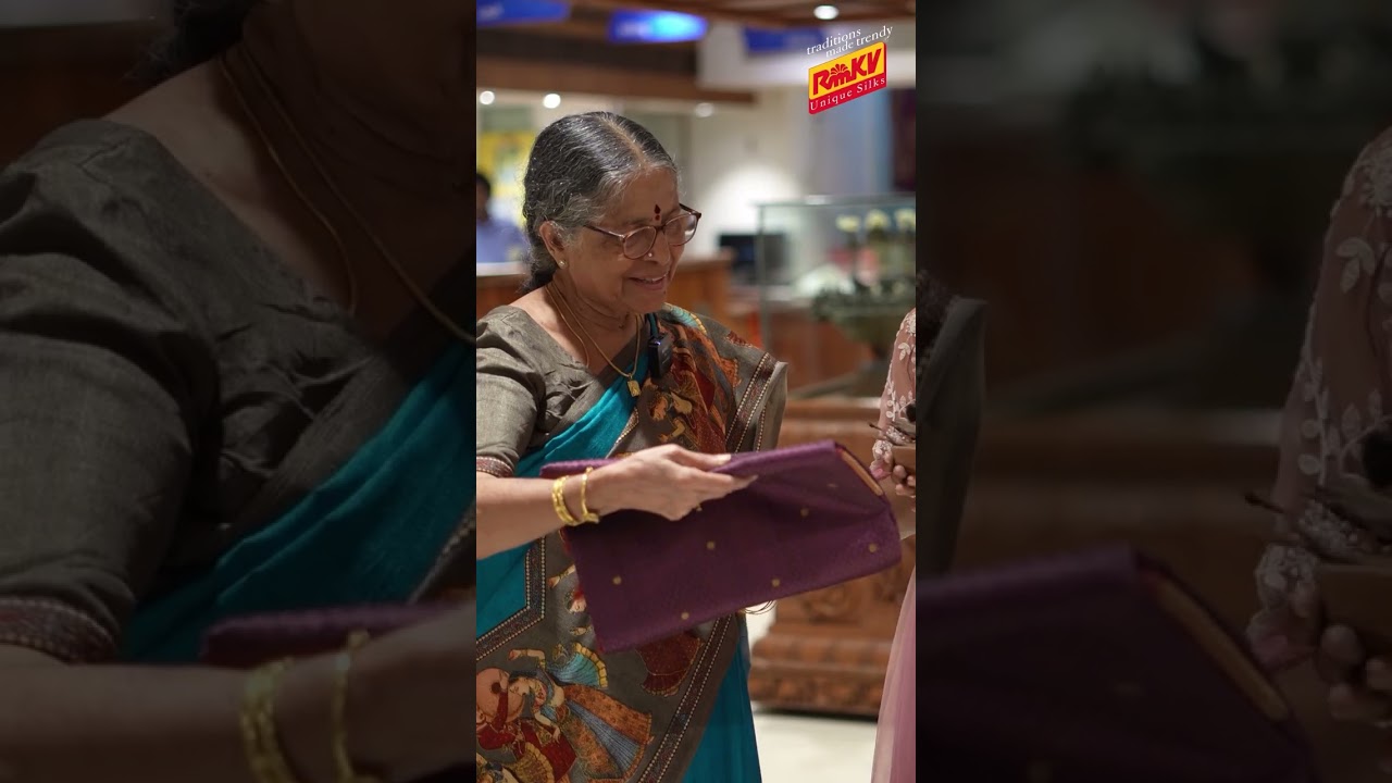 RmKV Natural Silk Sarees | 2023 Festive Collection | Customer's reaction seeing our Lino Collection