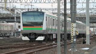 ＥＦ81 141＋Ｅ233系「配9141ﾚＫＹ入場」郡山駅～ＫＹ連絡線推進20170125