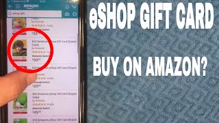 ✓ How To Buy Nintendo eShop Card On Amazon -