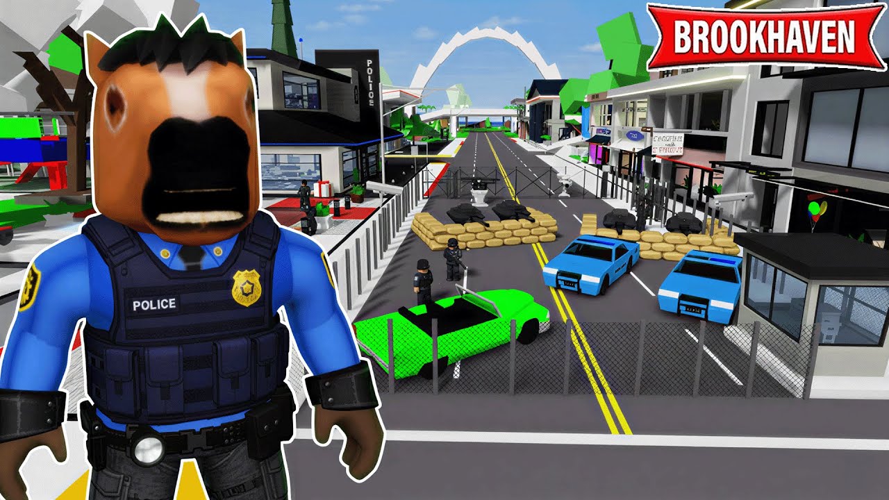 JE SÉCURISE LA ROUTE PRINCIPALE SUR BROOKHAVEN ROBLOX