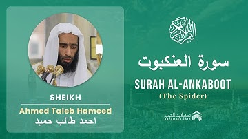 Quran 29   Surah Al Ankaboot سورة العنكبوت   Sheikh Ahmed Talib Hameed - With English Translation