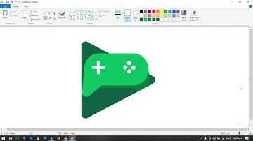 How to draw Google Play Games Logo on Computer using Ms Paint.