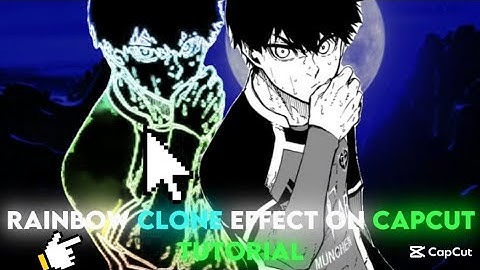 Trending RAINBOW CLONE effect tutorial on capcut #capcut #edit #mangaedit #animeedit #tutorial