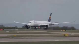 First Visit Lufthansa Lh2571 D-Aixc Airbus A350-941 Manchester Man To Munich Muc 18022019