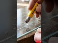 This Tiny Glass Cutter Scores a Perfect Straight Line on Real Glass Like a Pro Glazier!