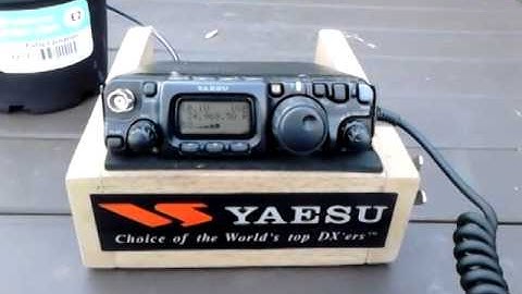 Magnetic Loop and FT-817 QRP Contact