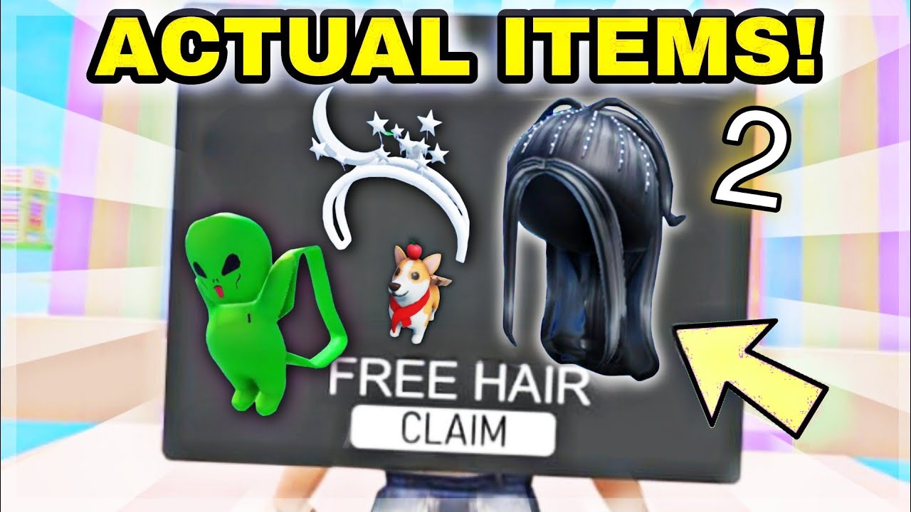 ACTUAL FREE SECRET HAIR AND ITEMS IN ROBLOX! - YouTube