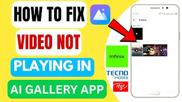 How To Fix Video Not Playing In Ai Gallery App In Infinix, Techno, Itel Smartphone (100% Work)