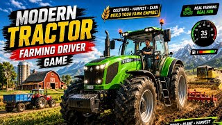 Modern Tractor Farming Driving Simulator 3D - New Tractor Games - Android Gameplay screenshot 5