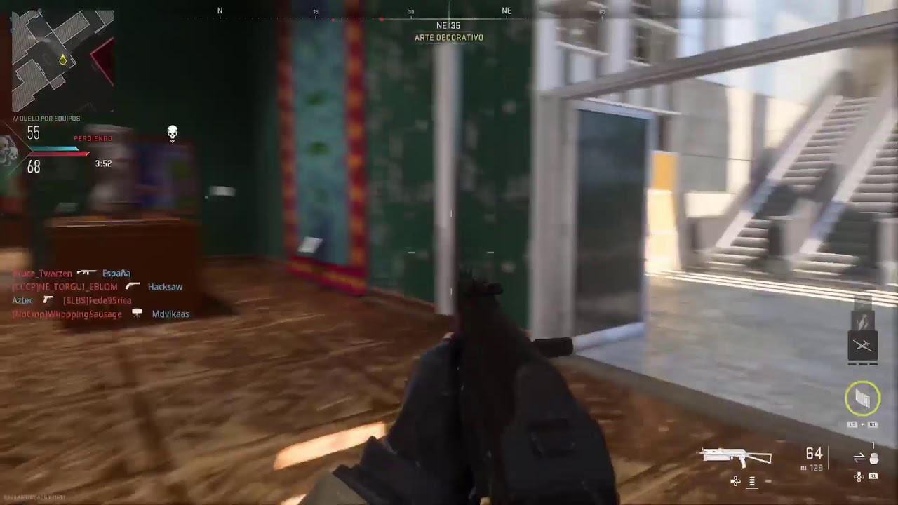 Jugando al call of duty un ratito