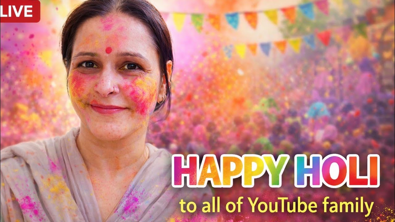 Happy Holi aap sabko Holi ki bahut bahut shubhkamnaen welcome hai aap sabka meri live mein🙏❤️
