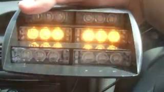 UNBOXING CHEAP EBAY STROBE FLASHING DASH LIGHTS DAY / NIGHT TEST