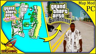 Enjoy GTA SA like GTA Trilogy Remastered - How to Add GTA Vice City Map in GTA San Andreas PC