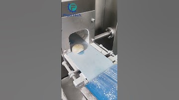 Mochi machine with flour coating machine  #shorts