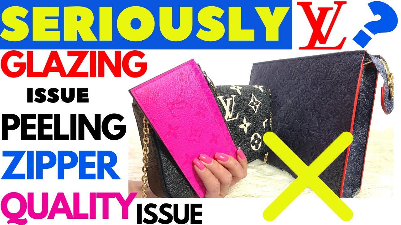 LOUIS VUITTON NEW 2021 COLLECTION POOR QUALITY CONTROL? MELTED GLAZING