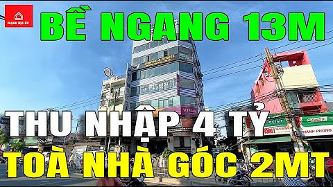 Bán toà nhà BÌNH TÂN, NGANG 13M, GÓC 2MT LÊ VĂN QUỚI, THU NHẬP 4 TỶ  - Mã sp: MD2278