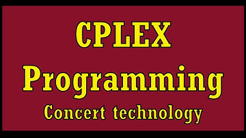 Cplex Programming - Concert Technology - Part 5