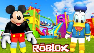 Mickey Mouse Play Bouncy Castle In Roblox