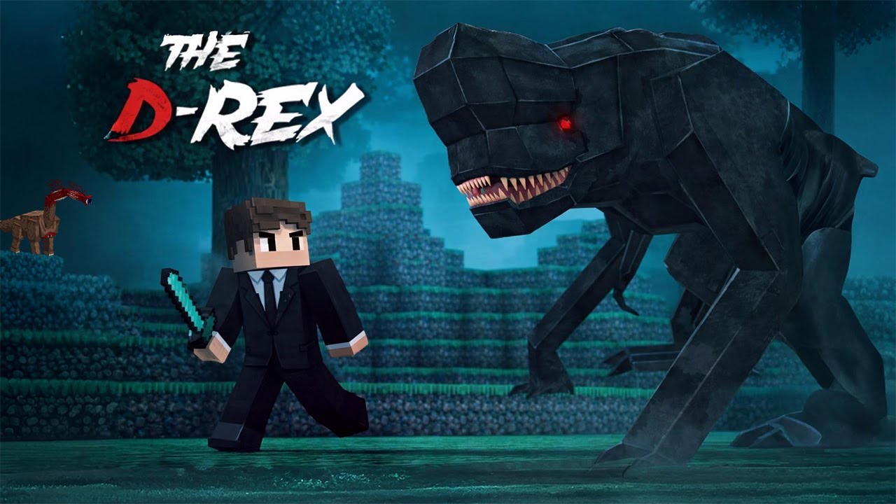 I Try to Survive 100 Days in a Minecraft’s Most Horrifying Creature… The Distorted Rex Part 1