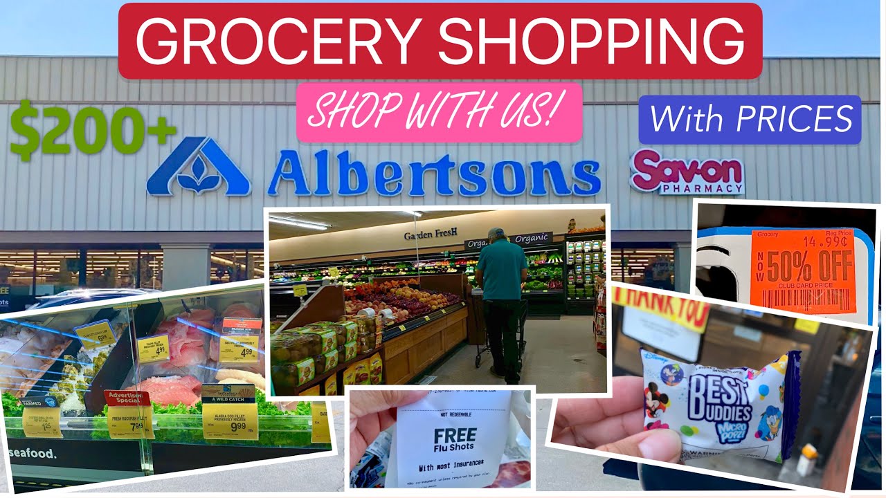 Albertsons Grocery Shopping 🛒 || With Prices || What Can You Buy  With $200 + Carson California