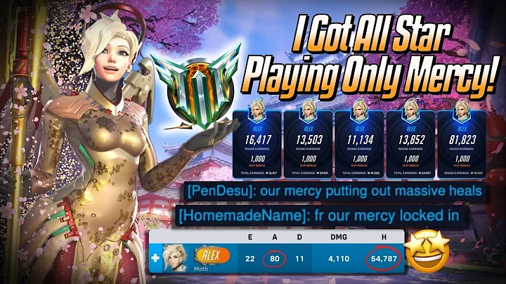I Got All Star Playing Only Mercy! 🤩 - Mercy Stadium Gameplay - Overwatch 2 (Season 16)