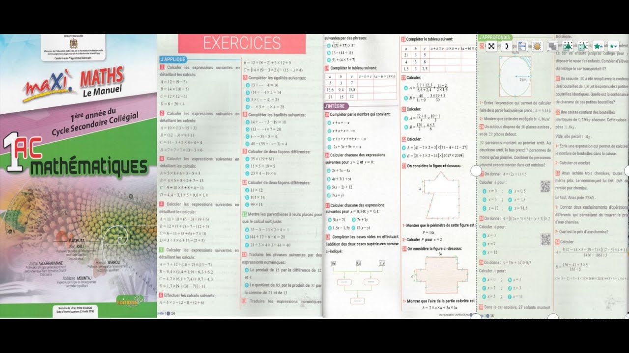 Unite 1 page 14 15 16 maxi maths 1ac youtube
