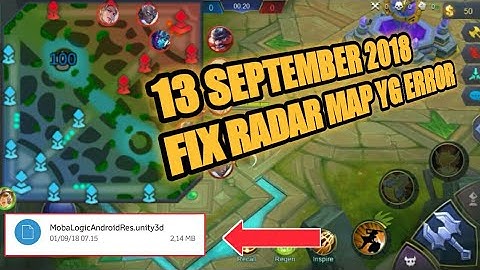 MENGATASI RADAR MAP YANG ERROR | UPDATE 13 SEPTEMBER 2018