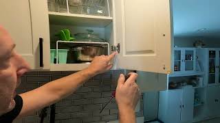 How to adjust cabinet doors