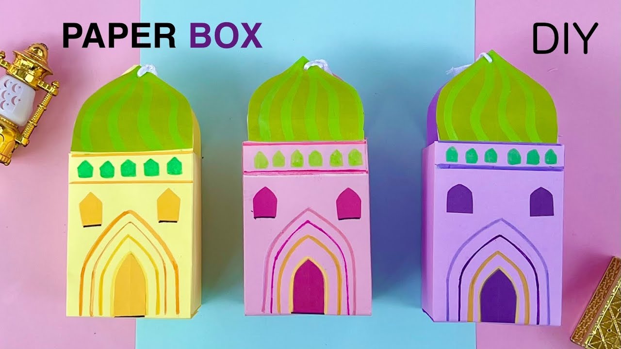 DIY Paper Box / How to Make Paper Box / For Eid Box/ Eidi Box 