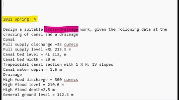 Aqueduct | Cross Drainage | Hydraulic Structure | Irrigation Engineering | Pou, TU, KU, PU