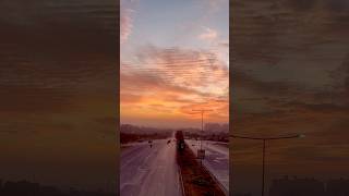 Winter sunset has its own beauty | #winter #sunset #skycolor #scenery