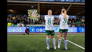 Skönsång från spelarna | Hammarby vs Kalmar | Damallsvenskan 2023