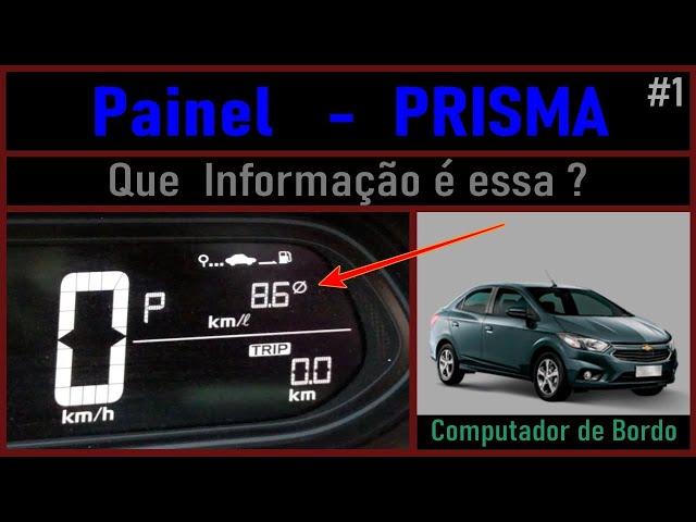 🔷 Função TRIP no Painel do Onix e Prisma 2018 