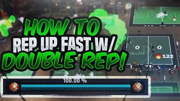 THE SECRET TO REP UP QUICK DURING DOUBLE REP WEEKEND ! *EASY METHOD* NBA 2K17