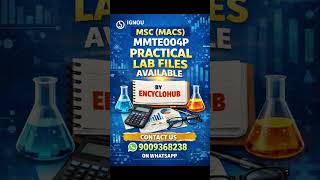 MSC MACS MMTE 004 PRACTICAL FILE AVAILABLE #ignou #mscmacs #mmte004p #practical