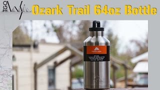 ozark trail 64 ounce double wall stainless steel water bottle