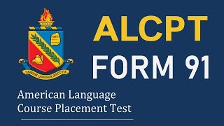ALCPT FORM 91