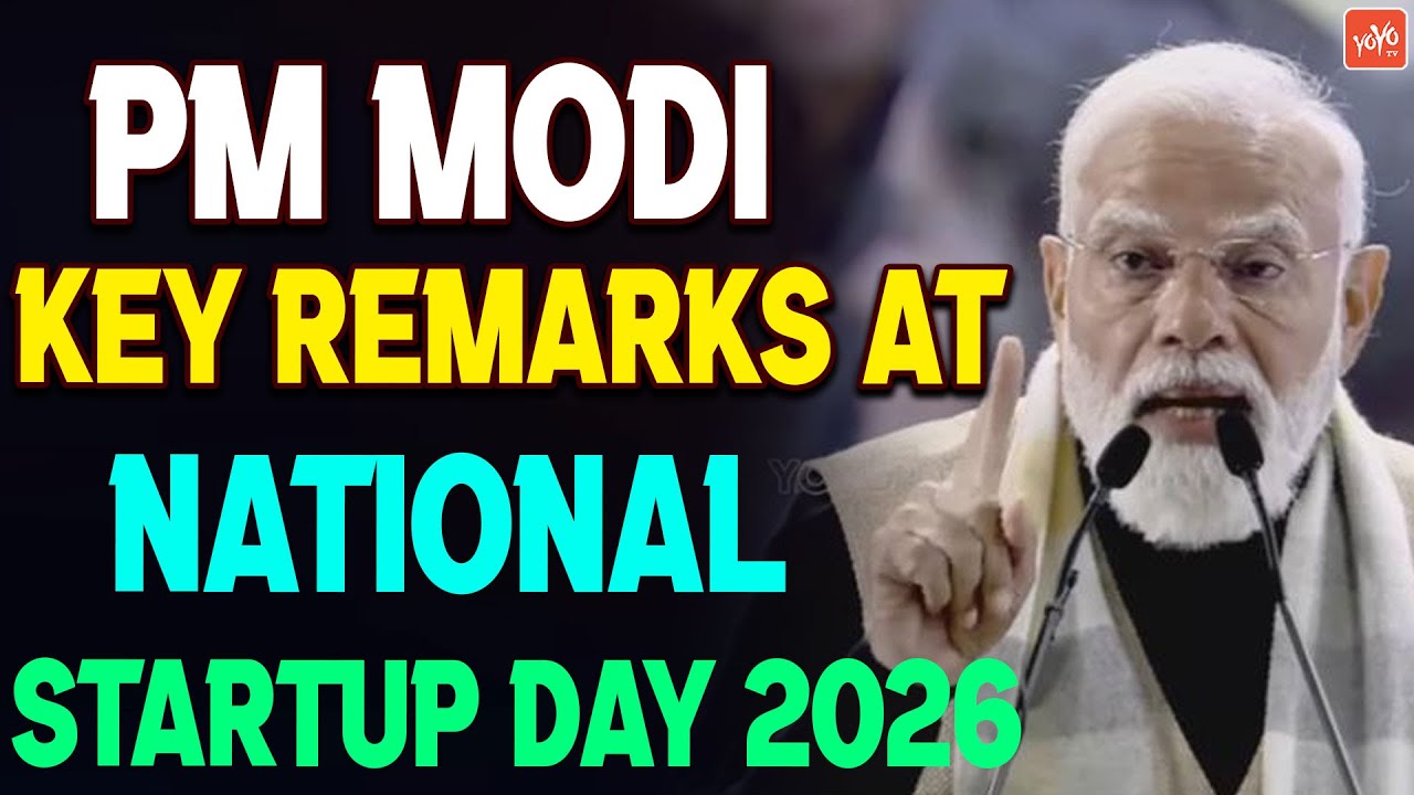 PM Modi MOST Powerful Speech At National Startup Day 2026 | Decade Of Startup India |YOYO TV Channel