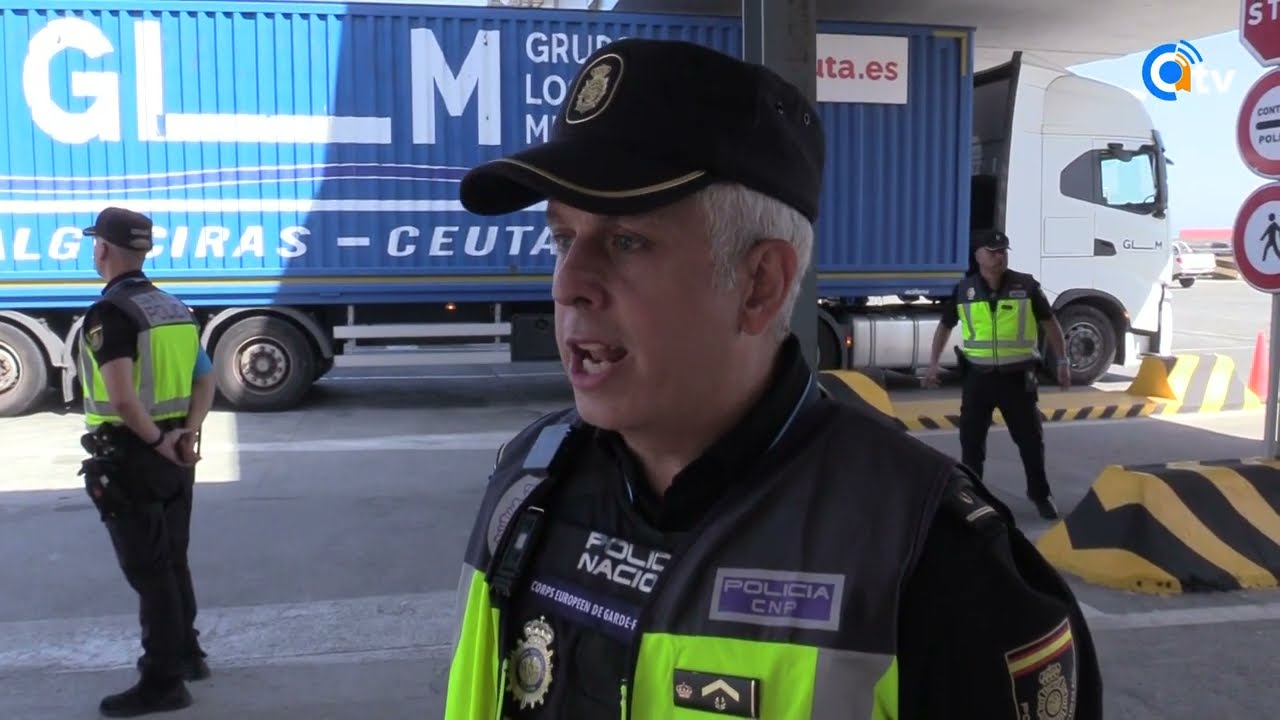 Ceuta refuerza su frontera con Europa: 19 agentes de Frontex llegan con la Operación Minerva